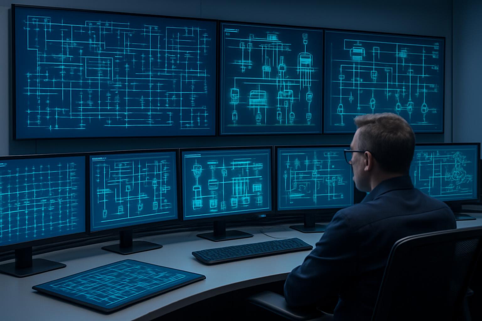 Electric Utility Control Center with Motorola SCADA Systems
