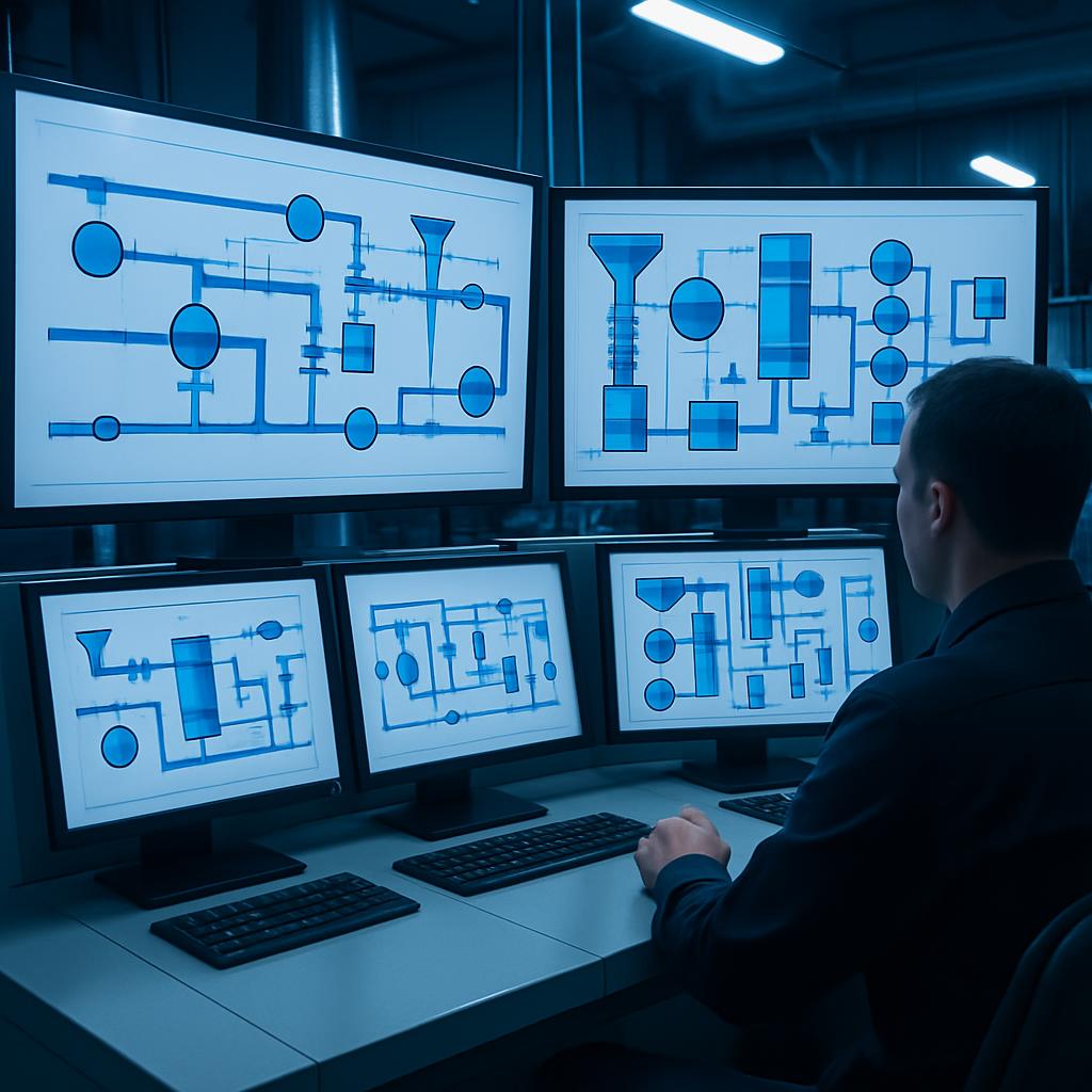 Water Utility SCADA Control Room with Motorola Systems